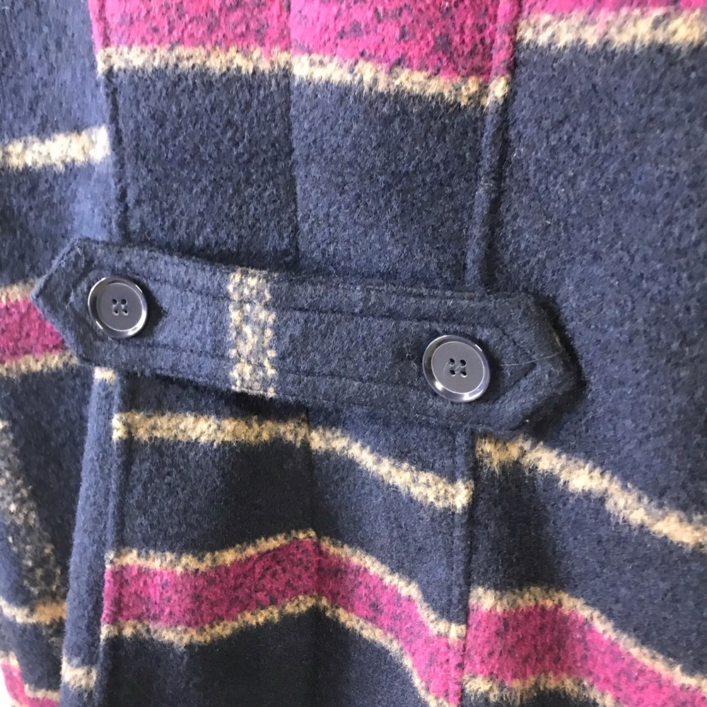 Host Pick Double Breasted Plaid Jacket Euc White … - image 2